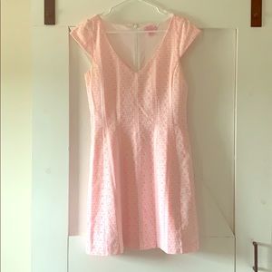 Lily Pulitzer Pink and White Dress